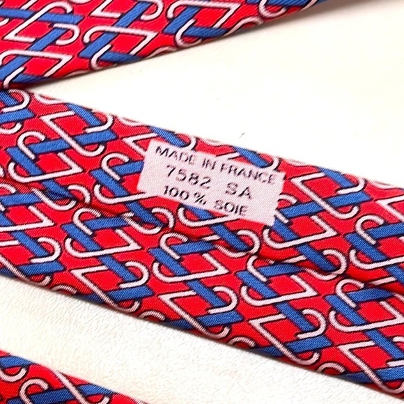 🆕 HERMES HANDMADE Silk Tie - Picture 5 of 6